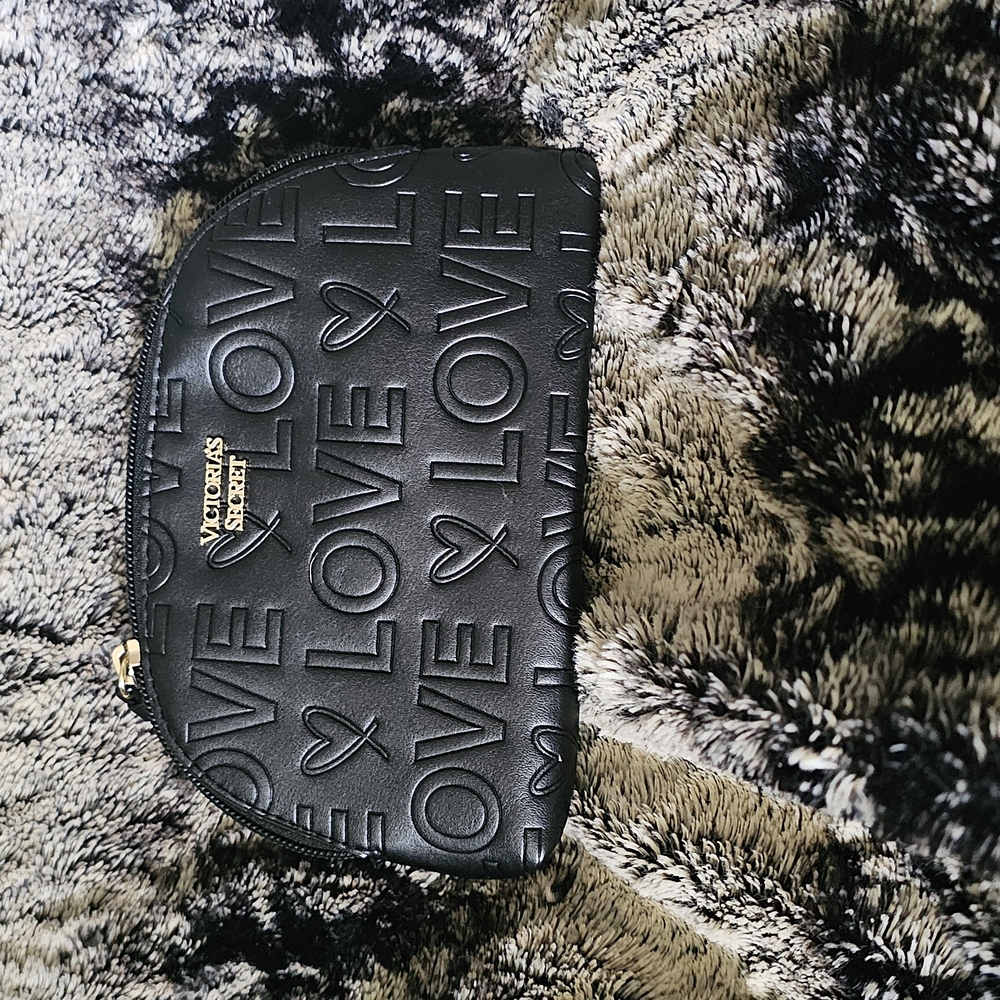 Victoria's Secret Black Love Embossed Women's Bag
